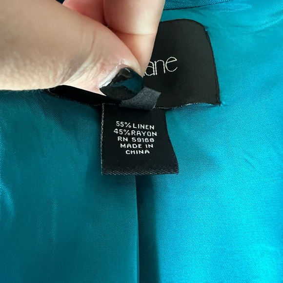 Karen Kane Blazer - Turquoise - Size Large - Picture 6 of 6